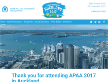 Tablet Screenshot of apaa2017.com